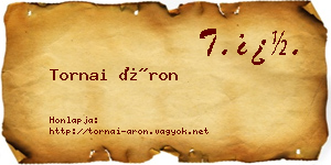 Tornai Áron névjegykártya