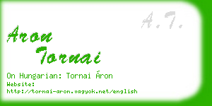 aron tornai business card