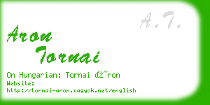 aron tornai business card